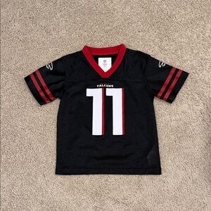 NFL Kids Black and Red Falcons Jersey